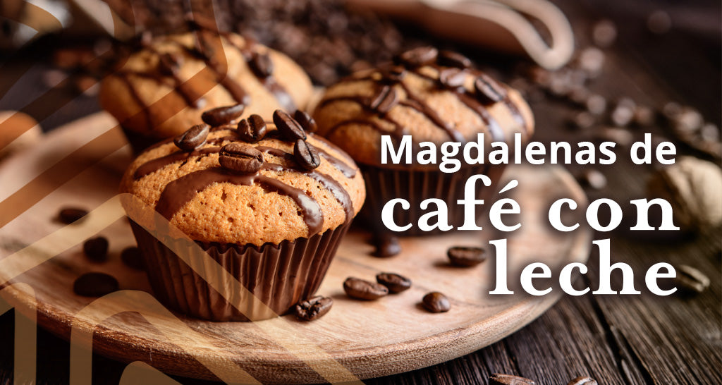 Magdalenas con café con leche