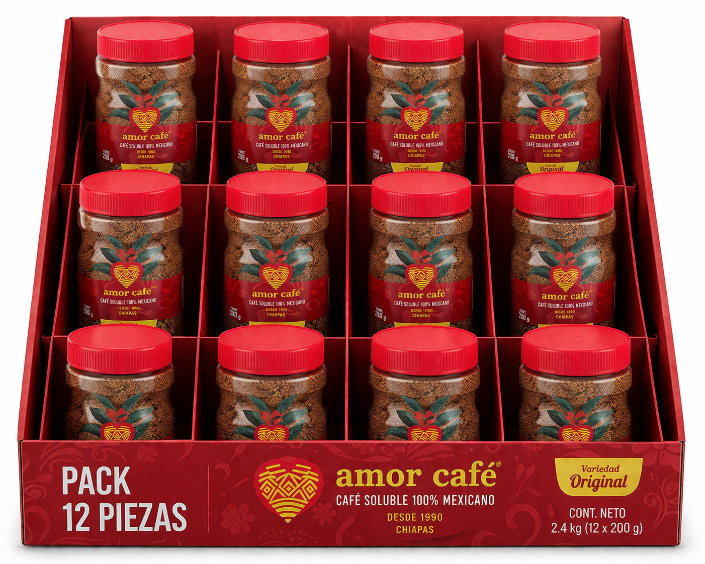 Café Mezcla Original 200 grs 12 pzas