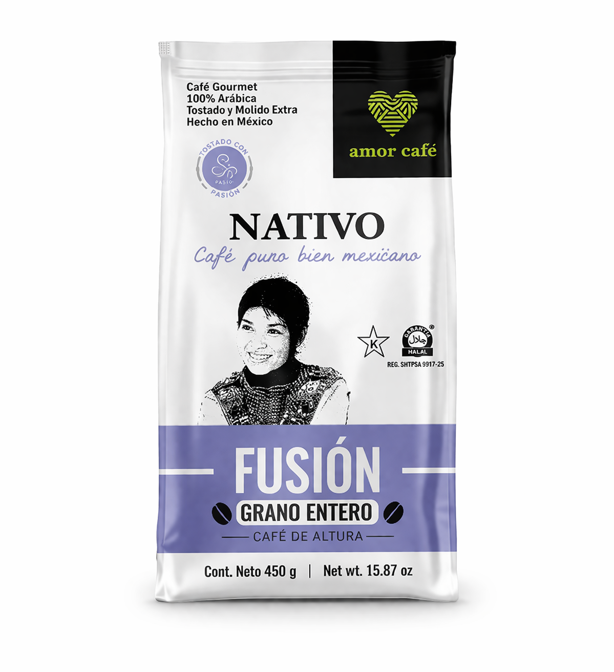 Café NATIVO Fusión Café Tostado y Molido 450 g 12 pzas